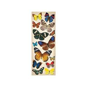  Natural Butterflies Adhesive Chipboard