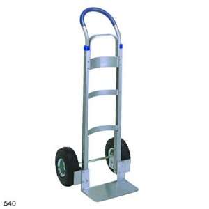 Curved dd Back Magnesium Hand Truck 51 Hx18 W Continuous Handle 10 