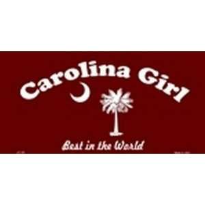 Carolina Girl Maroon License Plates Plate Tag Tags auto vehicle car 