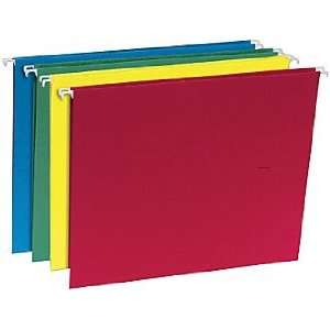  5 Tab Hanging File Folders, Legal Size, Assorted Colors 