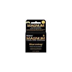  Trojan Magnum Large Size Condoms Warming 6   3 Packs 