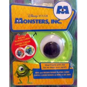   Monsters, Inc. Mike and Friends Round Playing Cards Toys & Games