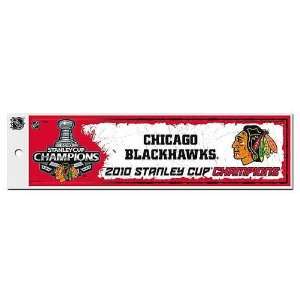  Chicago Blackhawks 2010 Stanley Cup Champs Bumper Sticker 