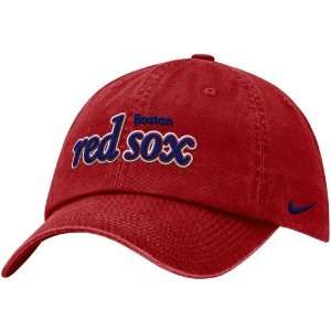 Nike Boston Red Sox Red Dug Out Adjustable Hat  Sports 