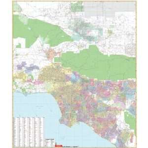  Universal Map 762552247 Los Angeles CA & Vicinity Wall Map 