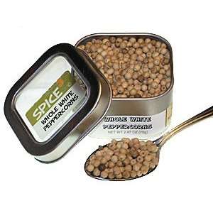 Whole White Peppercorns Tin  Grocery & Gourmet Food