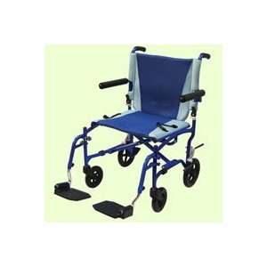  Drive 19 Inches Aluminum Transport Chair, 19 inch Blue 