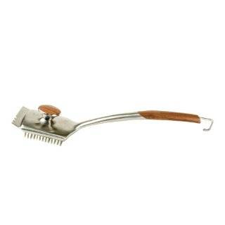   Stainless Steel and Rosewood Monster Big Head Grill Cleaning Brush