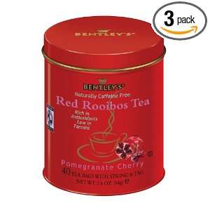 Bentleys Finest Tea Royal Pomegranate Cherry Rooibos Tea Fair Trade 