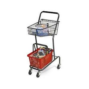  Mini Gray Shopping Cart   Plastic Shopping Basket Is 15 1 