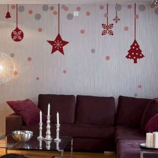  Christmas set2 WALL DECOR DECAL MURAL STICKER REMOVABLE 