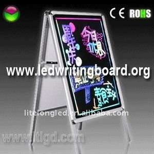    ce re write poster roll up led display a stand