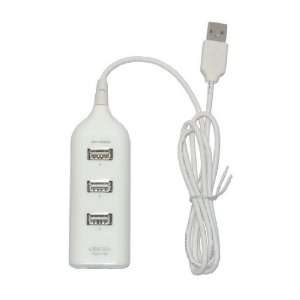  Hi Speed 4 Port USB 2.0/1.1 Hub   White