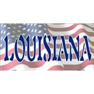   Flag (Louisiana) License Plate Plates Tags Tag auto vehicle car front