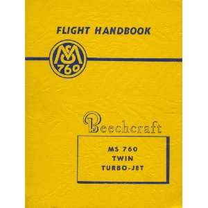  Beechcraft Morane Saulnier MS 760 Aircraft Flight Manual 