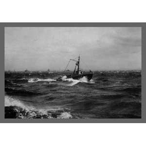   Paper poster printed on 12 x 18 stock. Fishing Boat