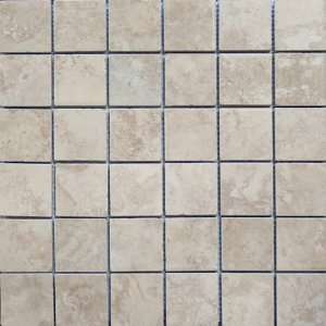 Glazed Ceramic Tile Mosaic Flooring Backsplash Flooring  Tivoli Sabbia 