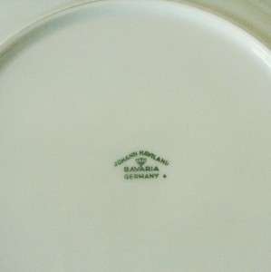 Johann Haviland china set of six dinner plates   Moss Rose pattern 