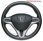 OEM 9 11 Honda Civic Leather Steering Wheel Wrap Sedan