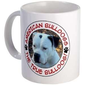 AMERICAN BULLDOG THE TRUE BULLDOG Pets Mug by   
