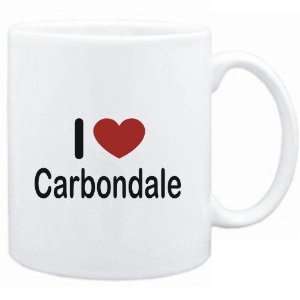  Mug White I LOVE Carbondale  Usa Cities Sports 