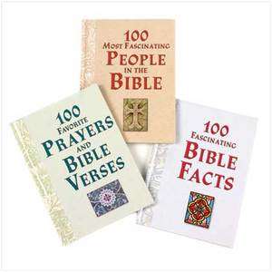100 MOST BIBLE FACTS PEOPLE VERSES PRAYERS SET 3 #10821  