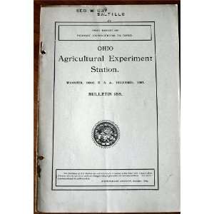   Ohio Ohio Agricultural Experiment Station Bulletin 188 Ohio
