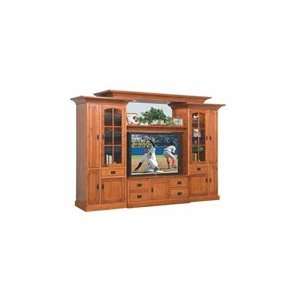   Mission Flat Panel TV Wall Unit with Media Storage