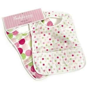  Babylicious Groovy Pink Small Dot Get Messy Bib Baby