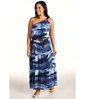 MICHAEL Michael Kors Plus Plus Size Indonesian Wash Print Belted Maxi 