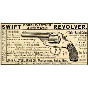   Arms Swift Double Action Revolver   Original Print Ad