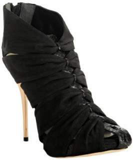Christian Dior black suede Drape booties  