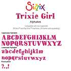   Sizzlits Alphabet Set TRIXIE GIRL Upper & Lowercase Super Fun & Cute
