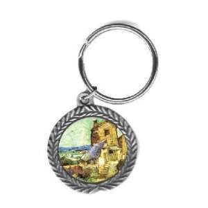  The Old Mill By Vincent Van Gogh Pewter Key Chain Office 