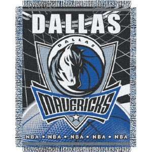  Dallas Mavericks Game Time Woven Jacquard Throw Sports 
