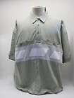 Talls by Alexxus Mens Banded Bottom Casual Dress Shirt Olive White 