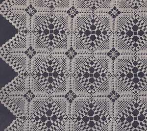 Vintage Crochet PATTERN Motif Bedspread Garden Paths  