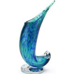  Wave Vase Grass Green/Cobalt