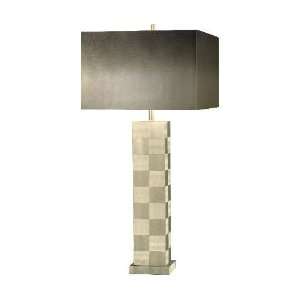  NL10654   Times Squared Table Lamp Brushed Aluminum