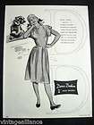1940 American Made Fashion Designers Illustrated 40s Ad  