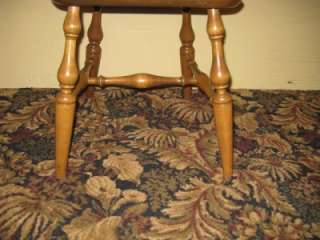 Ethan Allen Comb Back Chair 6040 Heirloom solid Maple w. Nutmeg 211 
