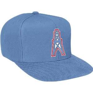 Houston Oilers Mitchell & Ness Vintage Basic Logo Blue Snap Back Hat 