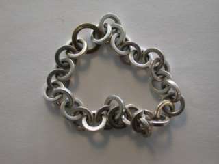 Pre Owned TIFFANY & CO. Sterling Silver 14k Gold Vermeil Chain link 