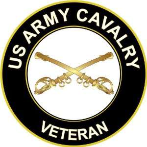  5.5 US Army Cavalry Veteran Decal Sticker Everything 