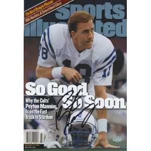 Peyton Manning Sports Illustrated Autograph Poster