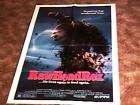 RAW HEAD REX MOVIE POSTER HORROR 86 CLIVE BARKER