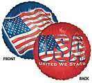 UNITED WE STAND 4th of July Foil Balloon 2 SIDED