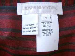 NWT New Jones New York Indian Red Skirt   4  