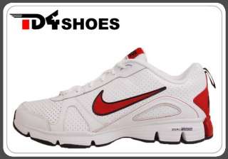 Nike Dual Fusion TR II Lea 2 White Varsity Red Mens Training Shoes 