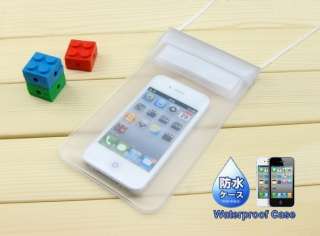 White Case For iPhone 4 4S 3GS Cell Phone 8GB 16GB PVC Waterproof Bag 
